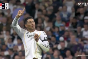 贝皇渐入佳境！巴尔韦德长传，贝林厄姆内切晃开防守远射破门！